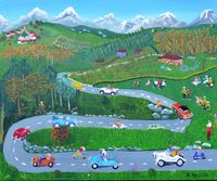 Espa&ntilde;a - Marisa Norniella - Carrera de coches cl&aacute;sicos