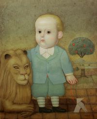 Espa&ntilde;a-Juan J. B&eacute;jar-Traje azul (46x38)